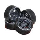 Rodas De Corrida RC Em Escala 1/10 Com Pneus E Aros De Metal, Hub Hexagonal De 12mm Para HSP Tamiya