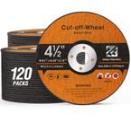 Rodas de corte Shawya 120 PCS 115 mm para tubos de metal e PVC