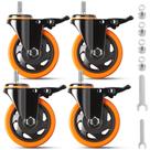 Rodas de rodízio YUPEZOP 4 Heavy Duty 1000 kg com trava dupla