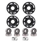 Rodas de skate NPET 52mm 95A com rolamentos e espaçadores ABEC-11