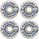 Rodas de Skate Spitfire Burners 55mm 99A - Branco/Azul