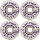 Rodas de Skate Spitfire Burners 56mm 99A - Branca/Roxa