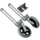 Rodas dianteiras Walker Top Glides Swivel/Lock 5 com deslizadores de esqui