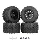 Rodas e pneus RC em escala 1/10 para Traxxas Rustler Stampede