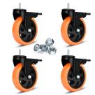Rodas giratórias pesadas YOOGAA Casters 12,7 cm PVC 680 kg, conjunto 4