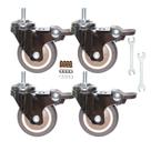 Rodas giratórias TPR de 360 da Stem Casters YEWEKE para carrinhos e móveis