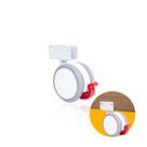 Rodas Para Berço 60mm Com Freio Branco E Cinza U 18mm