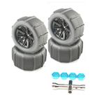 Rodas RC e pneus de borracha 1/10-1/18 Areia de praia/neve/deserto