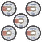 Rodas rotativas de corte de ferramentas Dremel EZ476 para plástico, pacote com 5