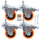 Rodas Stem Caster AOCHENLY Heavy Duty M10-1,5 x 25 mm (pacote com 4)