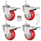Rodas Stem Caster Wheels YEWEKE Heavy Duty PU M8-1,25 x 2,5 cm com freio