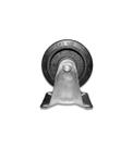 Rodinha Cinza 5'' Pol Ferro/Borracha Sem freio Placa Fixa Rodinha Cinza 5'' Pol Ferro/Borracha Sem freio Placa Fixa