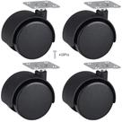 Rodinha Para Móveis Kit 4 Rodízios 50 Mm Com Parafusos Rodinha Para Móveis Kit 4 Rodízios 50 Mm Com Parafusos