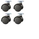 Rodinha Rodizio Giratório Kit 8 Peças 4cm Giro 360 Resistente Versátil Mesas Moveis Universal