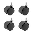 Rodinhas para Cadeiras e Móveis Pino grosso fino rosca parafusar Kit 4 peças Rodinhas para Cadeiras e Móveis Pino grosso fino rosca parafusar Kit 4 peças