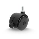 Rodízio 2 Pol C/Espiga e Freio Roda Nylon e Banda em PVC - 20Kg - Casterine Rodízio 2 Pol C/Espiga e Freio Roda Nylon e Banda em PVC - 20Kg - Casterine