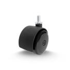 Rodízio 2 Pol C/Espiga Roda de Nylon e Banda em PVC - 20Kg - Casterine Rodízio 2 Pol C/Espiga Roda de Nylon e Banda em PVC - 20Kg - Casterine