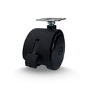 Rodízio 2 Pol C/Freio Roda de Nylon - 20Kg - Casterine Rodízio 2 Pol C/Freio Roda de Nylon - 20Kg - Casterine
