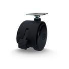 Rodízio 2 Pol C/Freio Roda de Nylon - 20Kg - Casterine Rodízio 2 Pol C/Freio Roda de Nylon - 20Kg - Casterine