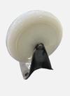 Rodizio 6" Fixo Branco Inox Schioppa Rodizio 6" Fixo Branco Inox Schioppa