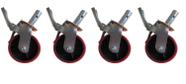 Rodizio Andaimes PU 6 Polegada Haste 32mm (4 Und) Biffe Rodizio Andaimes PU 6 Polegada Haste 32mm (4 Und) Biffe