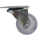 Rodízio Base Giratória 1 1/4 Transparente Acrílico P&J 472506 Rodízio Base Giratória 1 1/4 Transparente Acrílico P&J 472506