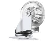 Rodizio de gel giratorio sem freio, 3pol., 75mm, capacidade de carga ate 55 kg, 1pc // mtx
