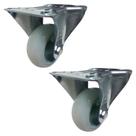 Rodízio Fixo 3” FLR 312 NP 90kg Nylon 114321 2un Rod-Car Unica