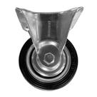 Rodizio fixo 3Pol Borracha Preta 40KG RM83 MARCON