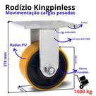 Rodizio Fixo Carga Pesada 12x3 pol. Roda de Ferro 1.400 kg Rodizio Fixo Carga Pesada 12x3 pol. Roda de Ferro 1.400 kg
