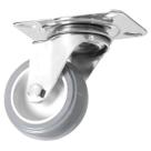 Rodizio Girat. Roda 2pol. R210 Pvc Placa Base 30kg Por Roda