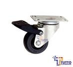 Rodízio Giratório 2" com Freio e Roda Termoplástica BP210 - Modelo GL 210 BPF FR - Roda 50mm Rodízio Giratório 2" com Freio e Roda Termoplástica BP210 - Modelo GL 210 BPF FR - Roda 50mm