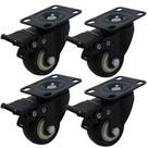 Rodízio Giratório 2 Polegadas com Freio Easy Lock F1 PVC e Estrutura Reforçada Capacidade 50 kg