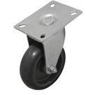 Rodízio Giratório 4 Polegadas com Placa 80x104 mm Borracha Termoplástica 65 kg Rodízio Giratório 4 Polegadas com Placa 80x104 mm Borracha Termoplástica 65 kg