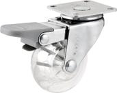 Rodizio Giratório Com Freio 1.3/8 Leve 20kg Poliuretano Tra Rodizio Giratório Com Freio 1.3/8 Leve 20kg Poliuretano Tra