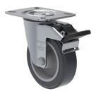 Rodízio Giratório com Freio 4" - Schioppa GL 412 BP