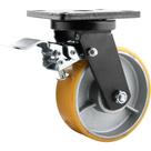 Rodizio Giratório com Freio 6'' Pu+Ferro Industrial Vonder