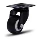Rodizio giratório PU / pvc branco/preto 1.5/8 - (42646)