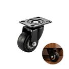 Rodizio Giratório Roda de 40mm Com Rolamento Sem Freio Preto Rodizio Giratório Roda de 40mm Com Rolamento Sem Freio Preto