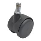 Rodízio Giratório SQ90 Rodinha Para Cadeira Preto 40Kg - 1 Un Borrachas Londrina