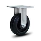 Rodizio industrial 6x2 borracha fixo roda ferro 250 KG Rodizio industrial 6x2 borracha fixo roda ferro 250 KG