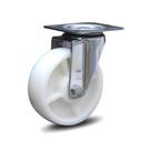 Rodizio industrial aço Inox giratório 8x2 pol. placa S/freio