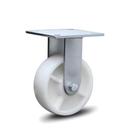 Rodizio industrial fixo nylon 8X2 C/Placa roda c/ rolamento 800 kg Rodizio industrial fixo nylon 8X2 C/Placa roda c/ rolamento 800 kg