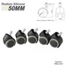 Rodizio Kit Com 5 Rodinhas De PU 11mm Anti-Risco e Anti-Ruído Para Cadeiras Rodizio Kit Com 5 Rodinhas De PU 11mm Anti-Risco e Anti-Ruído Para Cadeiras