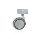 Rodizio Ou Rodinha 50 Mm Para Berço Na Cor Branco E Cinza Dzainer