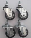 Rodizio para carrinhos e móveis roda pvc kit glae 210 e flae até 120 kgs