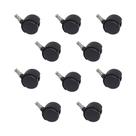 Rodízio para Mocho sem Bucha Pvc (Preto) Kit 10
