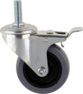 Rodízio Polipropileno Parafuso Giratório Trava Starfer 5" Rodízio Polipropileno Parafuso Giratório Trava Starfer 5"