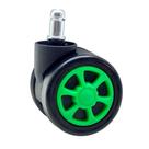 Rodízio Preto e Verde para Cadeira Husky Gaming Storm, Blizzard, Hailstorm, Snow, Polar - PREP060