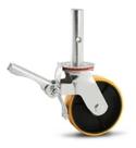 Rodizio Roda Andaime c/ Freio 250kg 6x2 Colson Pu Laranja
